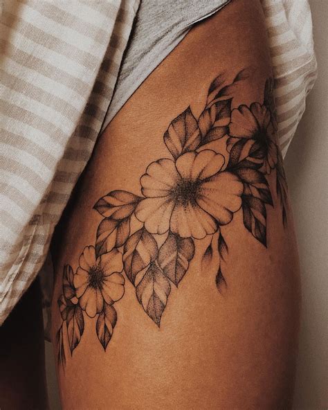 inner thigh tattoos for women|upper thigh tattoo female.